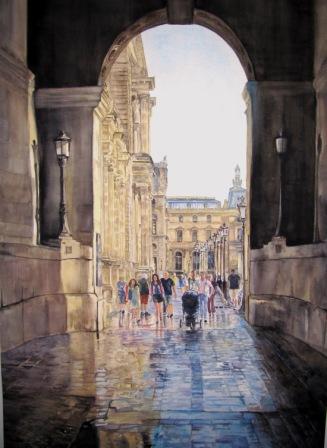 Leaving the Louvre