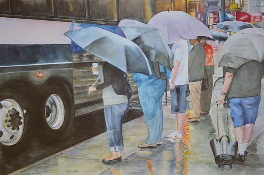Catching the Bus - New York